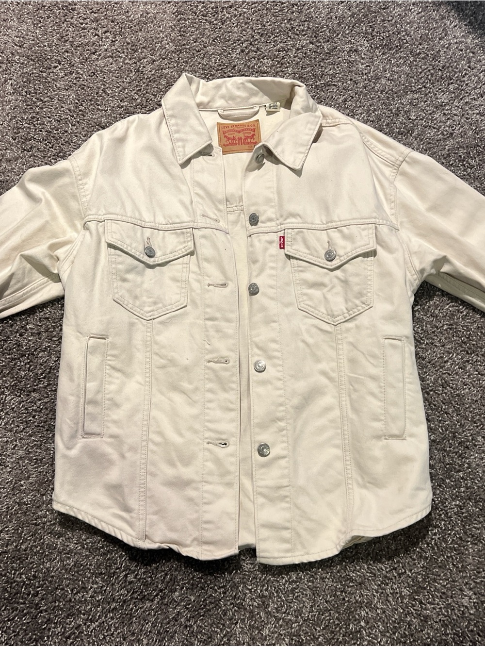 Levi's Off-White/Cream Denim Jacket